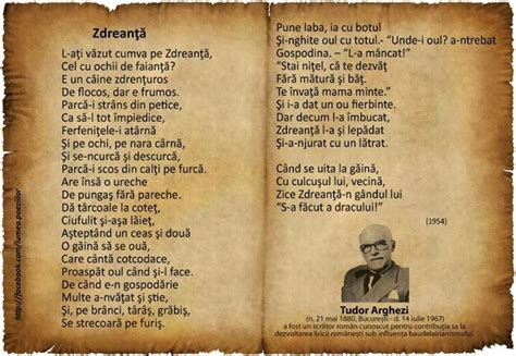 poezia zdreanta de tudor arghezi|tudor arghezi tablouri biblice.